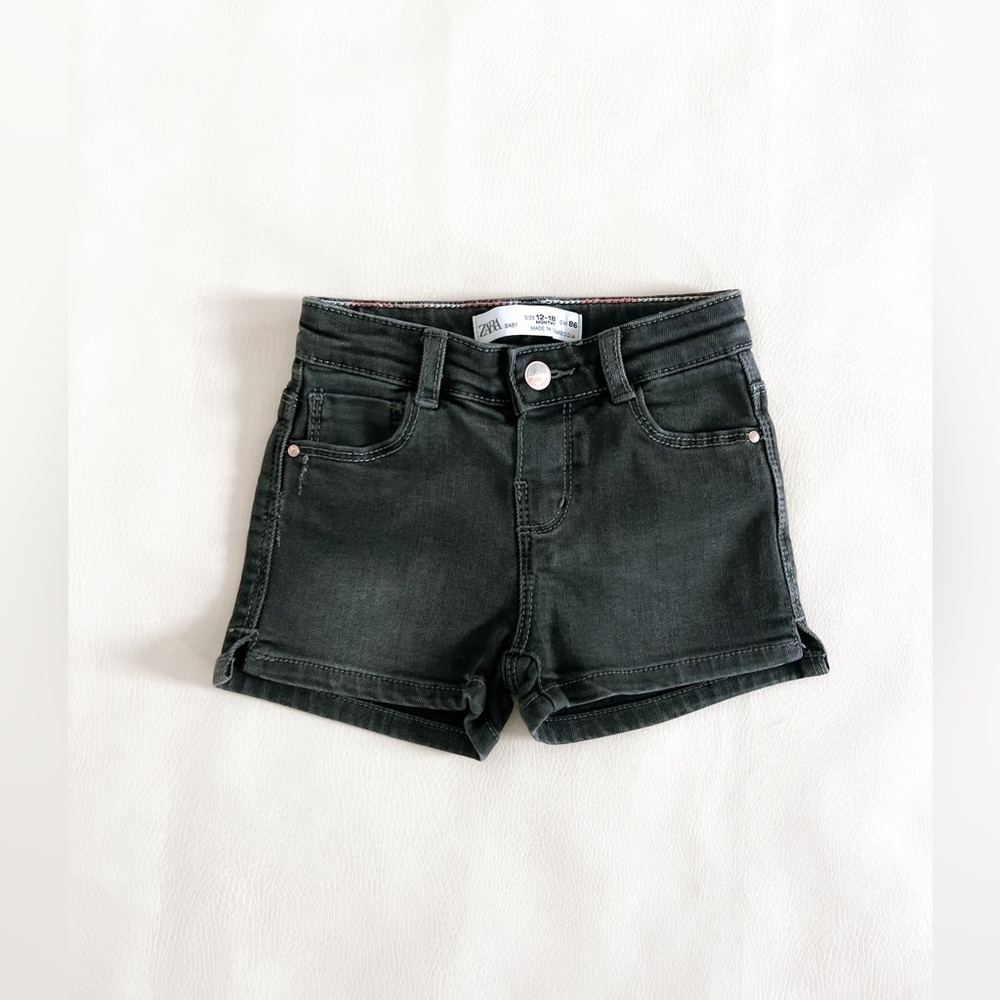 Zara Washed Black Shorts 12/18 VGUC